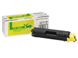 Картридж Kyocera TK-580Y (1T02KTANL0) оригинальный для принтеров FS-C5150DN yellow, 2800 страниц