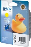 Картридж струйный Epson оригинальный C13T05544010 T0554 для Stylus RX520/R240 (yellow) (cons ink)