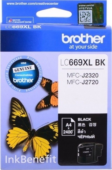 Картридж струйный Brother оригинальный LC-669XLBK (MFCJ2320/2720) Black (2400стр) Картридж струйный Brother оригинальный LC-669XLBK (MFCJ2320/2720) Black (2400стр)