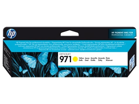 Картридж оригинальный HP 971 (CN624AE) для Officejet Pro X476dw/ X576dw/ X451dw/ X551dw, желтый