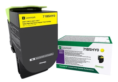 Картридж лазерный Lexmark 71B5HY0 для принтеров CS417dn/ CS517de/ CX417dn/ CX517de, желтый, 3500 стр. Картридж лазерный Lexmark 71B5HY0 для принтеров CS417dn/ CS517de/ CX417dn/ CX517de, желтый, 3500 стр.