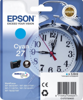 Картридж струйный Epson оригинальный C13T27024020 / C13T27024022 I/C Cyan WF7110/7610 (cons ink)