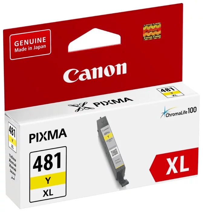 Картридж струйный Canon CLI-481XL Y для принтеров PIXMA TS6140/  TS8140/  TS9140/  TR8540,  519 стр.