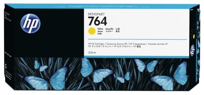 Картридж оригинальный HP 764 (C1Q15A) для HP Designjet T3500, желтый, 300 мл.