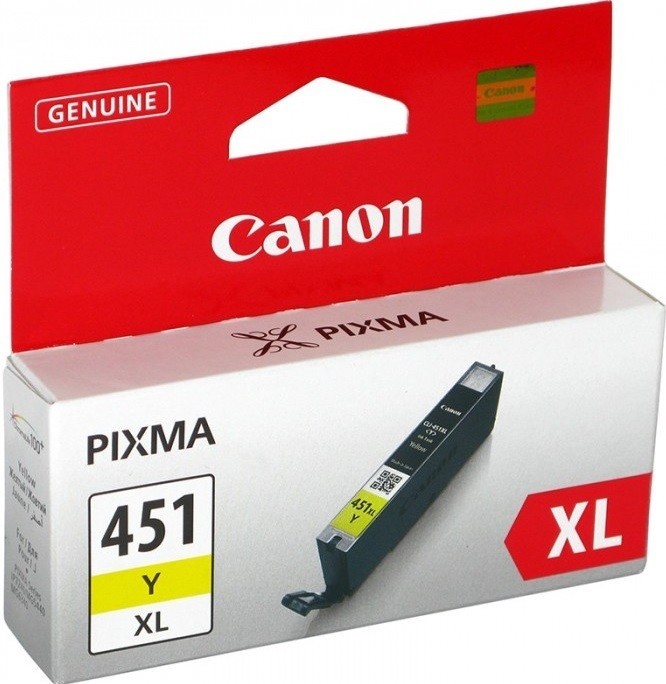 Картридж струйный Canon CLI-451XLY для принтеров PIXMA iP7240, MG5440, 6340, 11 мл