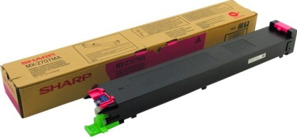 Картридж Sharp (MX-27GTMA/MX27GTMA) оригинальный для Sharp MX-2300/ MX-2700/ MX-3500/ MX-4500, пурпурный, 15000 стр.