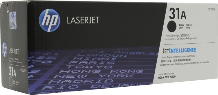 Картридж HP CF231A (31A) оригинальный для принтеров LaserJet Ultra M230sdn black, 5000 страниц