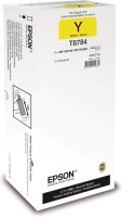 Картридж струйный Epson оригинальный C13T878440 (T8784 Yellow) XXL для WF-R5190DTW/ R5690DTWF, жёлтый, 425,7мл, 50000 стр.