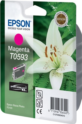Картридж струйный Epson оригинальный C13T05934010 для Stylus Photo R2400 (пурпурный) (cons ink)