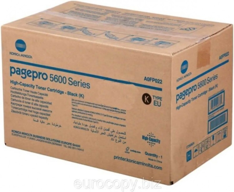 Картридж Konica-Minolta (A0FP022) оригинальный для принтеров PagePro 5650, black, увеличенный, 19000 стр.