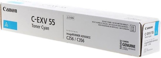 Тонер-картридж Canon C-EXV55C для принтеров imageRUNNER C256i/ C356i, голубой, 18000 стр.