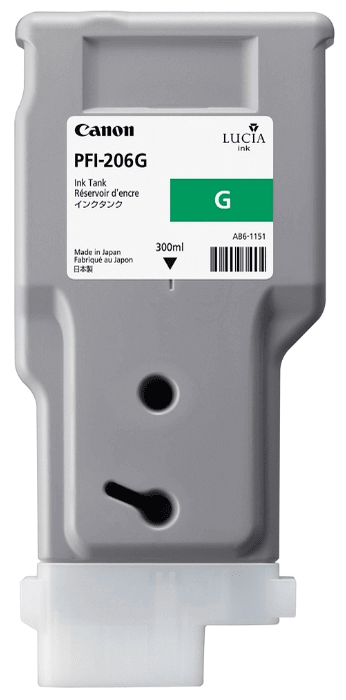Картридж струйный Canon PFI-206 G для принтеров iPF6400/ 6450, 300 мл Картридж струйный Canon PFI-206 G для принтеров iPF6400/ 6450, 300 мл