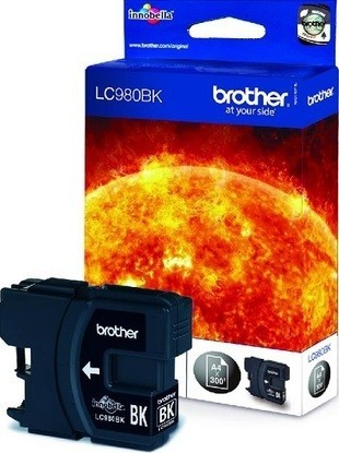 Картридж струйный Brother оригинальный LC-980bk (MFC-250C/290C/DCP-145C/165C) Black (300стр)