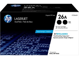 Картридж HP CF226AD1 (26A) оригинальный для принтеров LaserJet Pro M402dn/ M402n/ M426dw/ M426fdn/ M426fdw, чёрный, двойная упаковка 2*3100 стр.