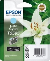 Картридж струйный Epson оригинальный C13T05954010 для R2400, Light Cyan (cons ink)