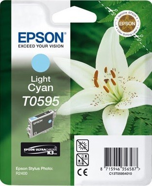 Картридж струйный Epson оригинальный C13T05954010 для R2400, Light Cyan (cons ink) Картридж струйный Epson оригинальный C13T05954010 для R2400, Light Cyan (cons ink)