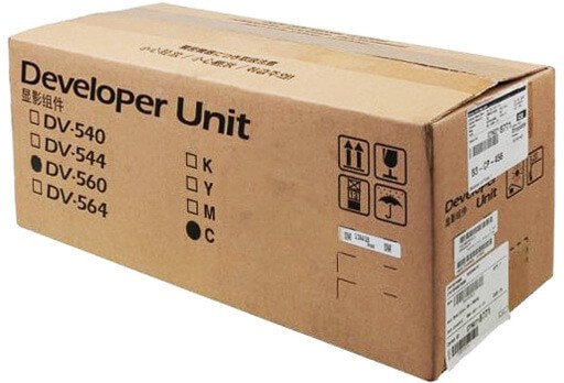 Блок проявки Kyocera DV-560C (302HN93033) оригинальный для принтера Kyocera ECOSYS FS-C5200DN/ C5300DN, голубой, (200 000 стр.)