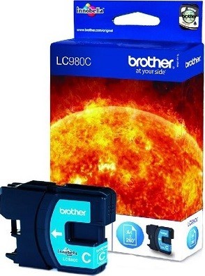 Картридж струйный Brother оригинальный LC-980C (MFC-250C/290C/DCP-145C/165C) Cyan (260стр)