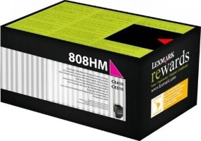 Картридж лазерный Lexmark 80C8HM0 для принтеров CX410/CX510, пурпурный, 3000 стр.