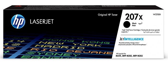 Картридж HP W2210X (207X) оригинальный для принтеров Color Laser Jet M255/ MFP M282/ M283, black, 3150 страниц