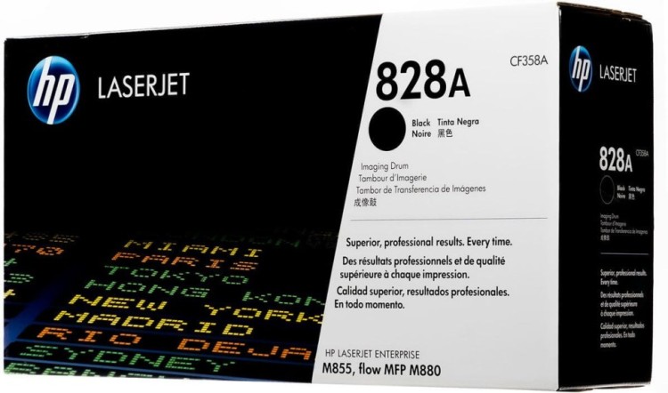 Фотобарабан HP CF358A (828A) оригинальный для принтеров Color LaserJet Enterprise M855/ M880 Black, 30000 страниц