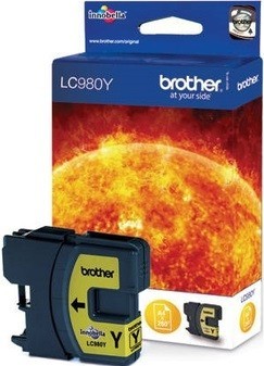 Картридж струйный Brother оригинальный LC-980Y (MFC-250C/290C/DCP-145C/165C) Yellow (260стр)