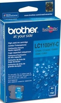 Картридж струйный Brother оригинальный LC-1100HYC (DCP-6690CW) Cyan (750стр)