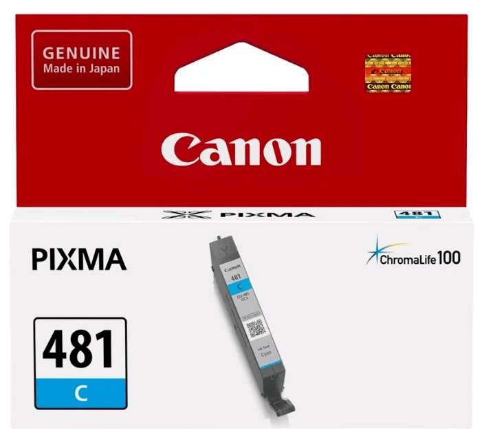 Картридж струйный Canon CLI-481 C для принтеров PIXMA TS6140/  TS8140/  TS9140/  TR8540, 5.6  мл