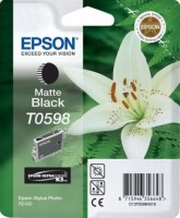 Картридж струйный Epson оригинальный C13T05984010 T0598 для R2400, Matt Black (cons ink)