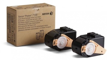 Картридж Xerox 106R02609 оригинальный для Xerox Phaser 7100, cyan, увеличенный, (2*4500 страниц)