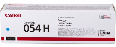 Тонер-картридж Canon 054HC для принтеров MF645Cx/ MF643Cdw/ MF641Cw/ LBP621/ 623, голубой, 2300 стр.
