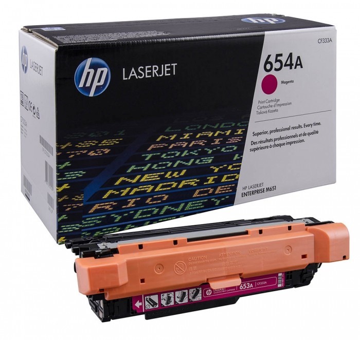 Картридж HP CF333A (654A) оригинальный Magenta для принтеров Color LaserJet Enterprise M651n/ M651dn/ M651xh, 15000 страниц
