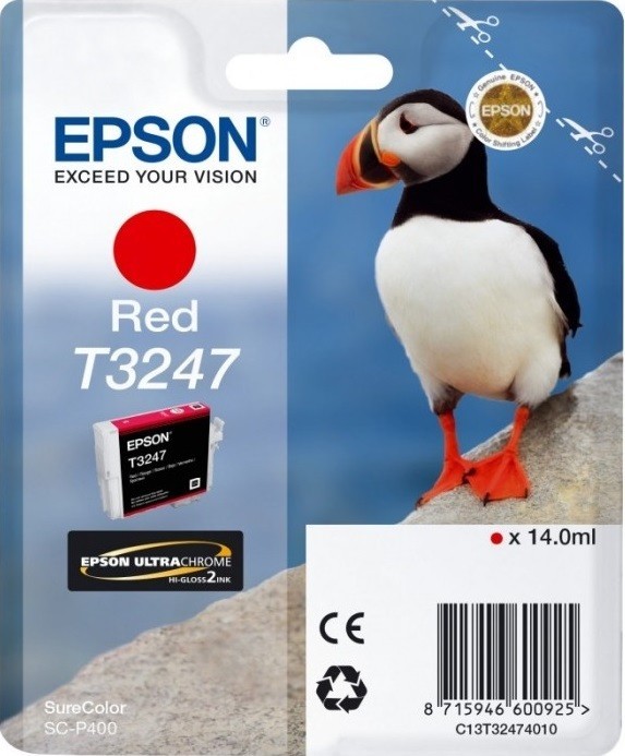 Картридж струйный Epson оригинальный C13T32474010 T3247 красный для SC-P400 (cons ink) Картридж струйный Epson оригинальный C13T32474010 T3247 красный для SC-P400 (cons ink)