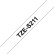 Кассета с лентой для печати наклеек Brother оригинальная TZE-S211 (TZeS211) для P-Touch, сверхклейкая лента 6мм*8м, чёрный на белом