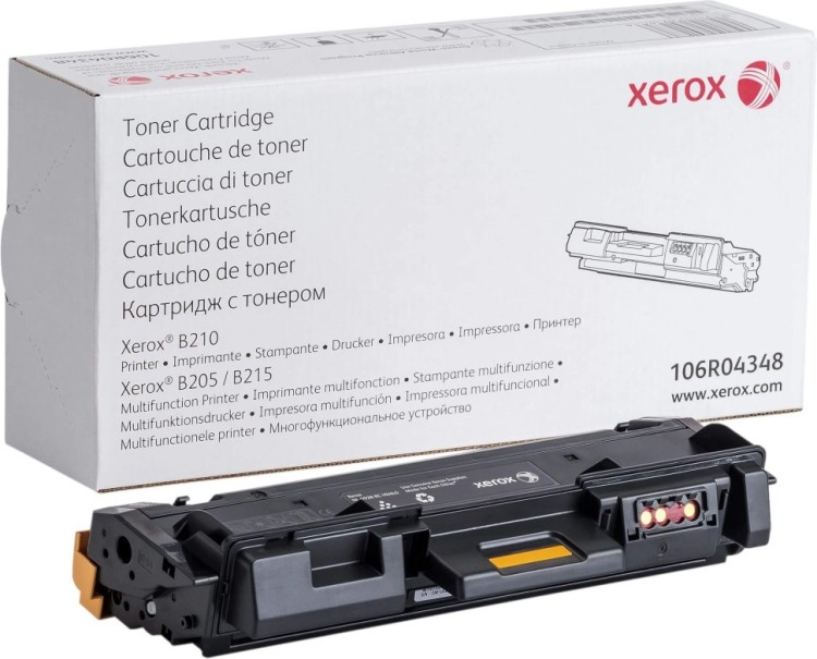 Картридж Xerox 106R04348 оригинальный для Xerox B205/ B205V/  B210/  B210V/  B215/ B215V black, увеличенный, (3000 страниц)