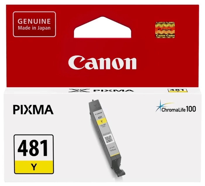 Картридж струйный Canon CLI-481 Y для принтеров PIXMA TS6140/  TS8140/  TS9140/  TR8540,  257 стр.