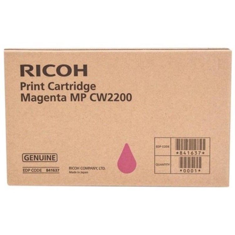 Картридж Ricoh MP CW2200 (841637) оригинальный для Ricoh Aficio MP CW2200SP, пурпурный, 440 стр.