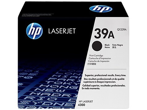 Картридж HP Q1339A (39A) оригинальный для принтеров LaserJet 4300/ 4300n/ 4300tn/ 4300dtn/ 4300dtns/ 4300dtnsl black, 18000 страниц