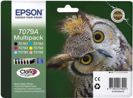 Набор картриджей Epson оригинальный C13T079A4A10 для P50/PX660 (черный, пурпурный, голуб, желтый, светло-пурпур, светло-голуб) (cons ink)