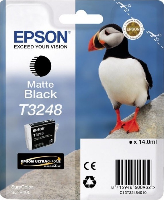 Картридж струйный Epson оригинальный C13T32484010 черный матовый для SC-P400 (cons ink)