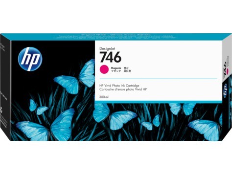 Картридж оригинальный HP 746 (P2V78A) для HP DesignJet Z6/Z9+, пурпурный, 300 мл.