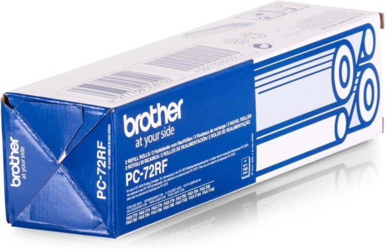 Термопленка Brother PC-72RF (PC72RF) оригинальная для FAX-555/ 560/ 567/ 630/ 645/ 685/ 727/ 737/ T102/ T104/ T106/ T72/ T74/ T76/ T78/ T82/ T84/ T86/ T92/ T94/ T96/ T98, 2*144 стр.