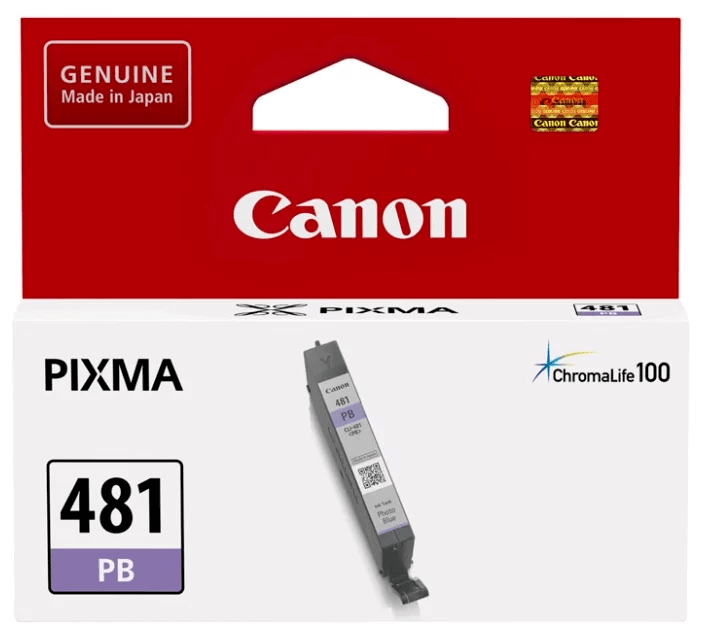 Картридж струйный Canon CLI-481 PB для принтеров PIXMA TS8140TS/  TS9140, 5.6  мл