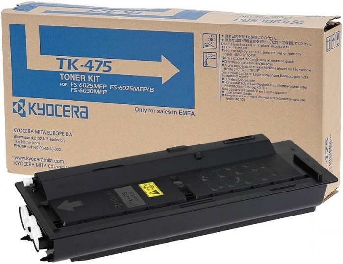 Картридж Kyocera TK-475 (1T02K30NL0) оригинальный для принтеров FS-6025MFP/ FS-6030MFP/ FS-6525MFP/ FS-6530MFP black, 15000 страниц