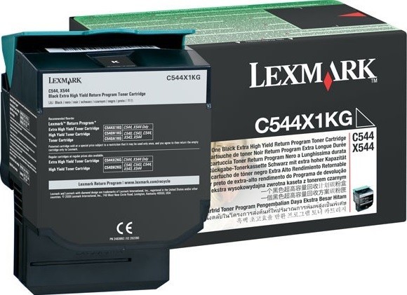 Картридж лазерный Lexmark C544X1KG для принтеров C544, черный, 6000 стр.