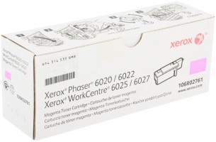 Картридж Xerox 106R02761 оригинальный для Xerox Phaser 6020/ 6022, WorkCentre 6025/ 6027, magenta, (1000 страниц)