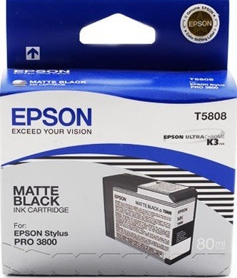 Картридж струйный Epson оригинальный C13T580800 для Stylus Pro 3800 матовый чёрный (Matte Black) 80 мл. Картридж струйный Epson оригинальный C13T580800 для Stylus Pro 3800 матовый чёрный (Matte Black) 80 мл.