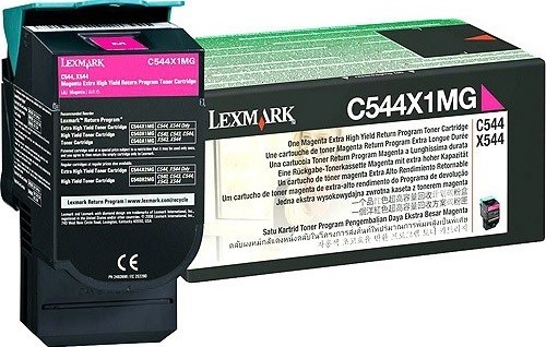 Картридж лазерный Lexmark C544X1MG для принтеров C544, пурпурный, 4000 стр.
