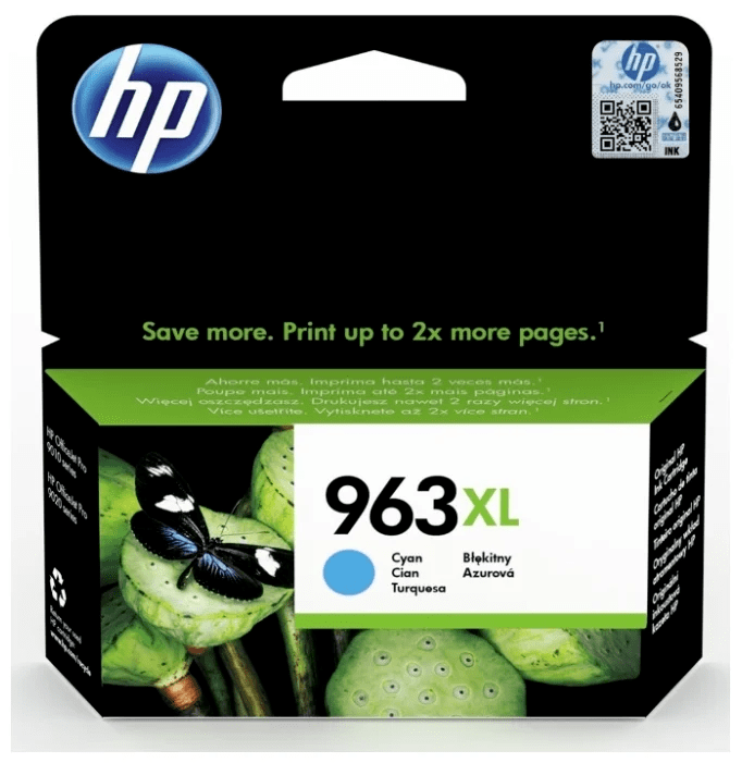 Картридж оригинальный HP 963 (3JA27AE) для HP OfficeJet Pro 901x/ 902x, голубой, 1600 стр.