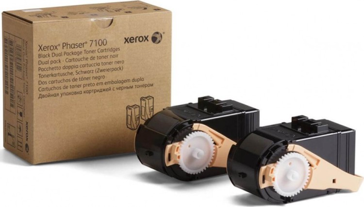 Картридж Xerox 106R02612 оригинальный для Xerox Phaser 7100, black, увеличенный, (2*5000 страниц)